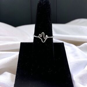 Cactus Ring Dainty .925 Sterling Silver Various Sizes